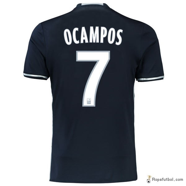 Camiseta Marsella Replica Segunda Ropa Ocampos 2016/17 Negro